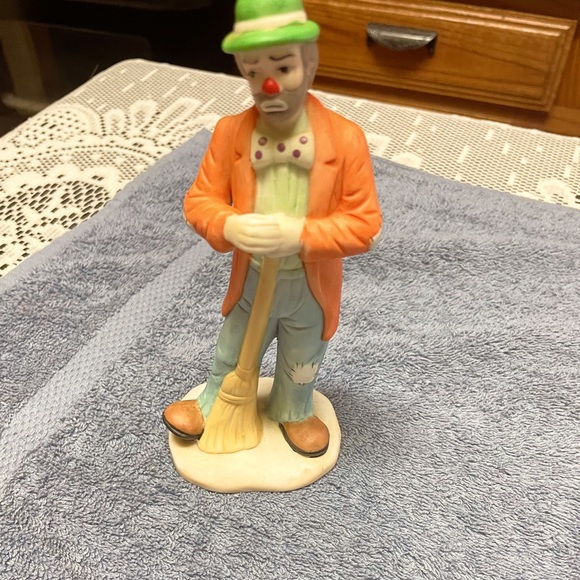 Other - Vintage 7 inch Emmett Kelly Jr. Figurine Holding a Broom